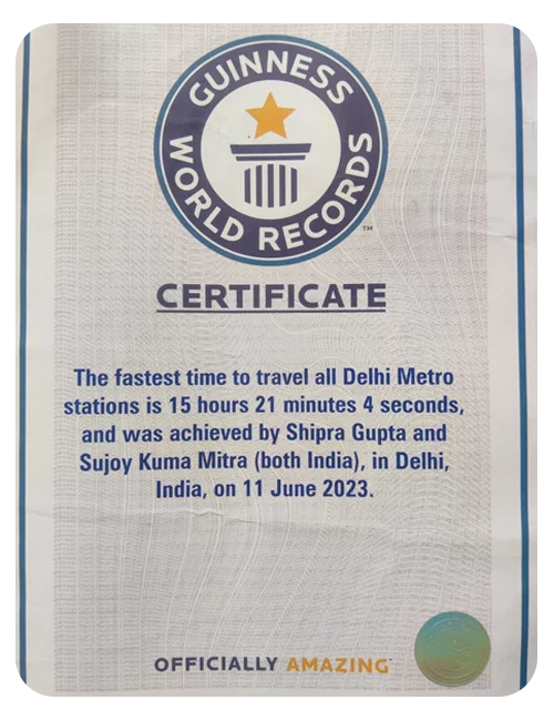Shipra Guinness Record